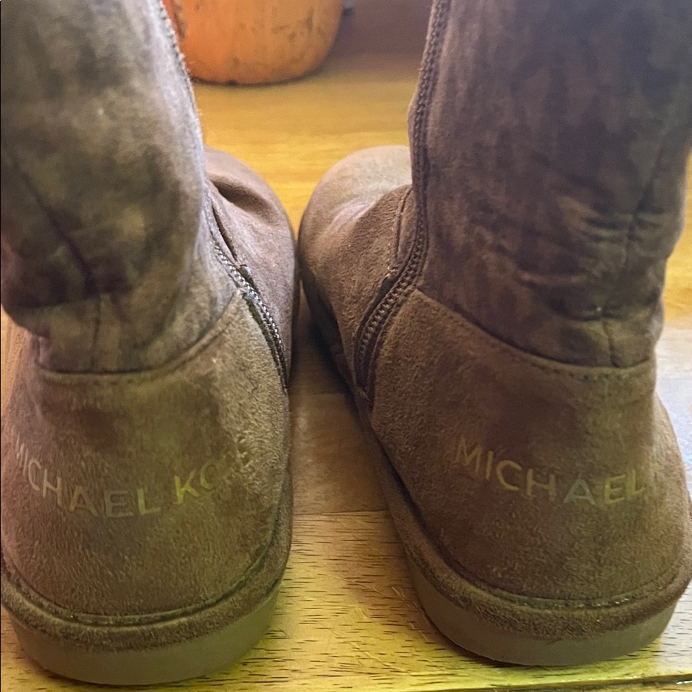 Michael Kors Chocolate Suede Ankle Boots